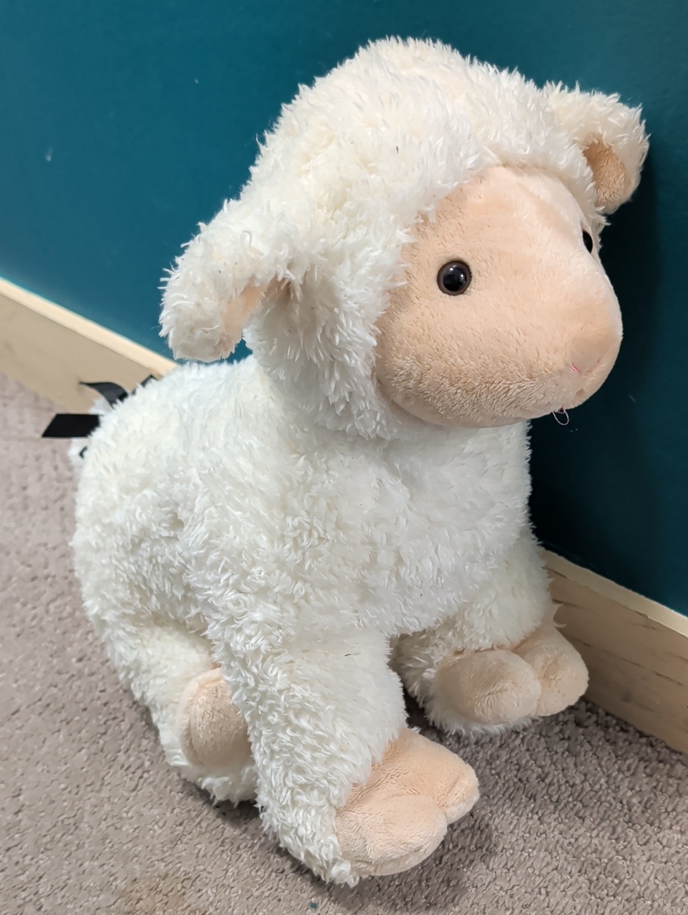 Build-A-Bear Workshop 2012 SHEEP Plush Animal Cream Farmers Market Retired Rare